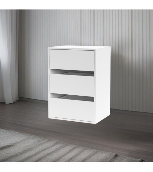 Cassettiera Smart ST2 con 3 cassetti in colore bianco