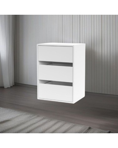 Cassettiera Smart ST2 con 3 cassetti in colore bianco