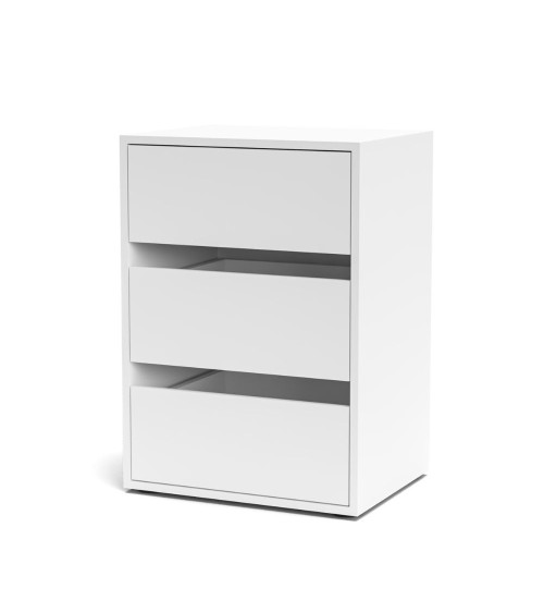 Cassettiera Smart ST2 con 3 cassetti in colore bianco