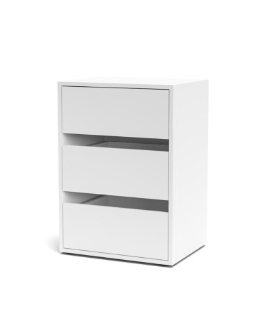 Cassettiera Smart ST2 con 3 cassetti in colore bianco