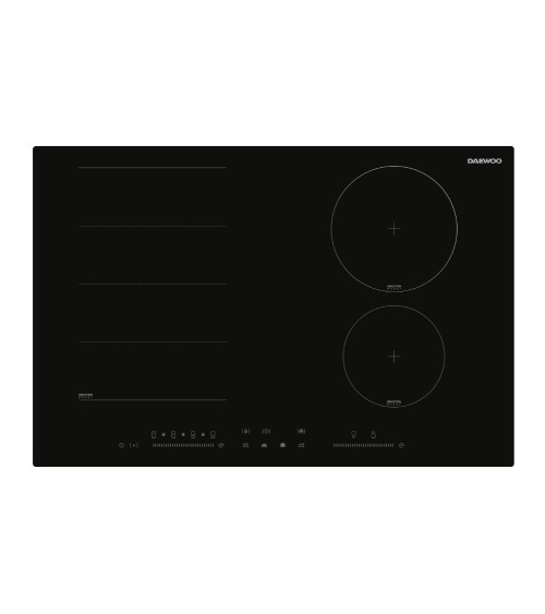 Piano cottura Daewoo H7IS50L1IT induzione 78 cm 6 zone nero