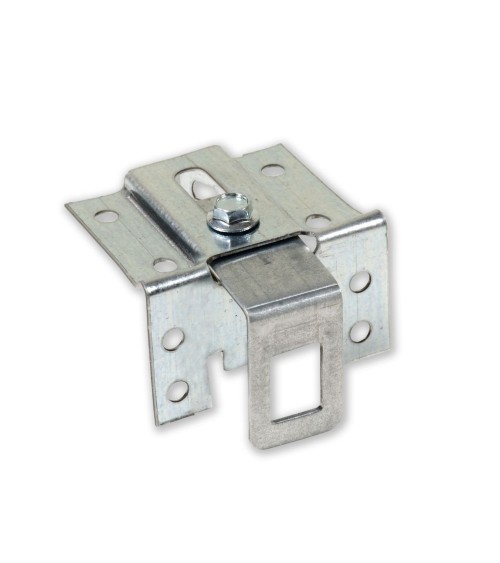 Mensola regolabile per pensili 0162PZNM per pensili prezincato montata Made in Italy