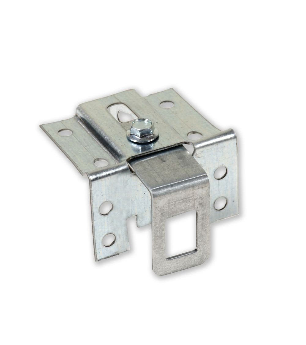 Mensola regolabile per pensili 0162PZNM per pensili prezincato montata Made in Italy