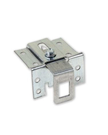 Mensola regolabile per pensili 0162PZNM per pensili prezincato montata Made in Italy