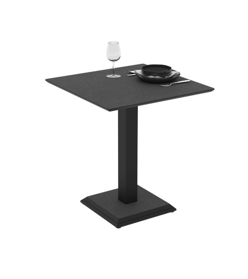 Tavolo quadrato Carvel in colore ossido 68x68x75 H cm.