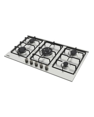 Piano cottura Samet Apollo 2 a gas da incasso 5 fuochi 90 cm. in acciaio inox