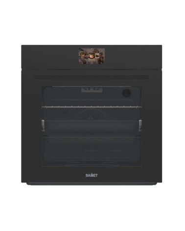 Forno elettrico Samet Tempest da incasso 60 cm. 69 lt vetro satinato temperato nero opaco classe A