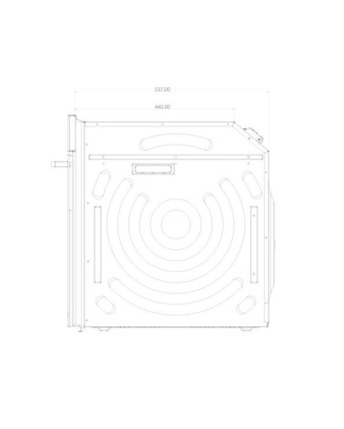Forno elettrico Samet Tempest da incasso 60 cm. 69 lt vetro satinato temperato nero opaco classe A