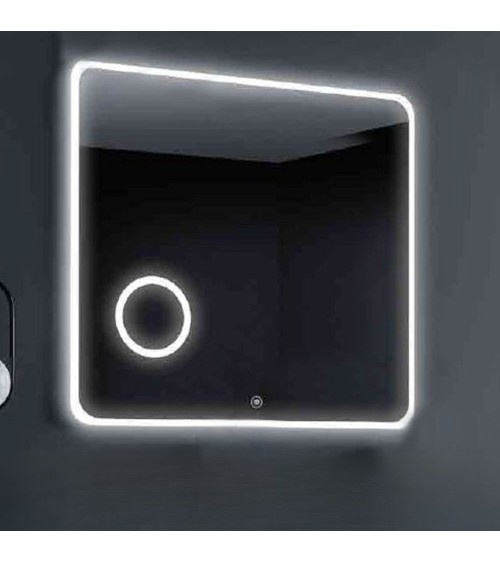 Specchio Hanoi 80x80 con LED doppio sensore e anti appannamento
