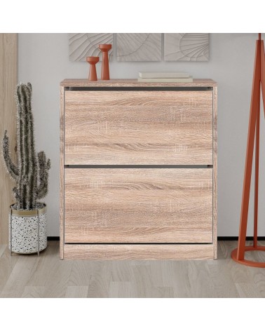 Scarpiera shc520 a due ante a ribalta  rovere