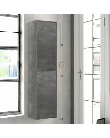 Colonna bagno Bolton 35x30.5x150 cm. 2 ante reversibili colore cemento