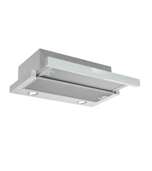 Cappa integrata sottopensile Tecnowind Slim 90 luce a led 3 livelli velocità verniciata grigio con frontalino inox
