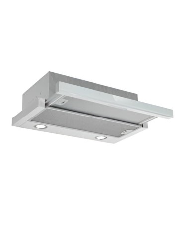 Cappa integrata sottopensile Tecnowind Slim 90 luce a led 3 livelli velocità verniciata grigio con frontalino inox