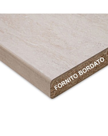 Top bordato per cucina travertino 60x60x3.8 cm