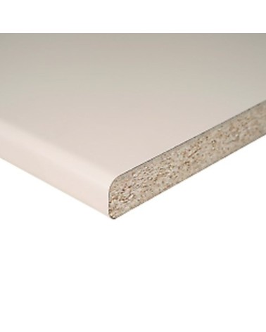 Top bordato  per cucina forato verso destro in avorio 180x60x3.8 cm