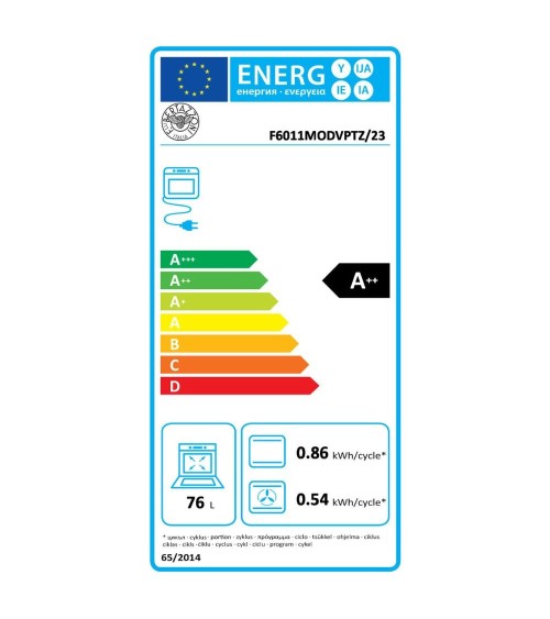Forno Bertazzoni F6011MODVPTZ elettrico combinato a vapore da incasso colore zinco classe A++