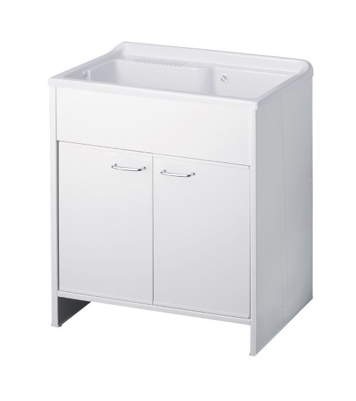 Mobile lavatoio Garden 80x50 cm 2 ante colore bianco