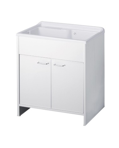 Mobile lavatoio Garden 80x50 cm 2 ante colore bianco