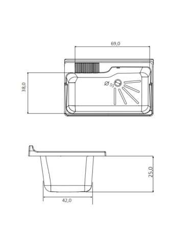 Mobile lavatoio Garden 80x50 cm 2 ante colore bianco