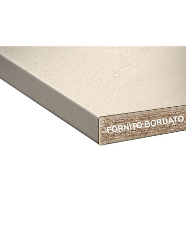 Top bordato per cucina beige cemento 220 cm.