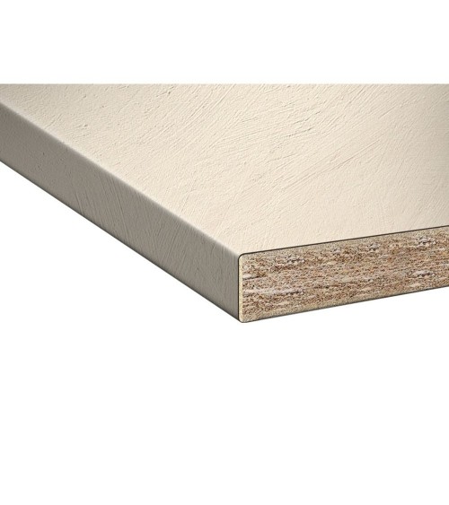 Top bordato per cucina beige cemento 220 cm.