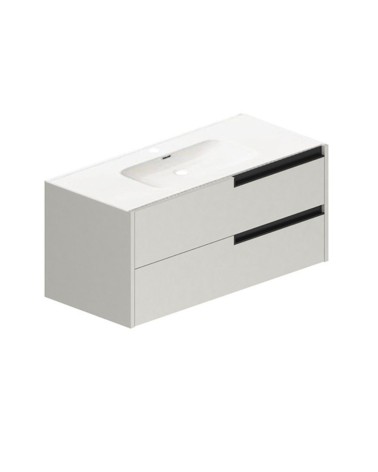 Mobile bagno sospeso Modular con due cassettoni 100x45x50 cm colore cashemere