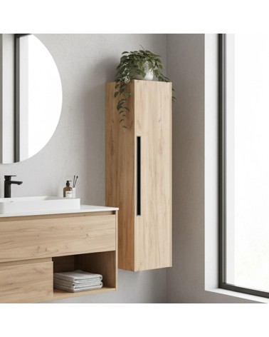 Colonna bagno sospesa Modular 1 anta 120x30x35 cm colore rovere miele
