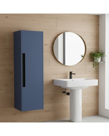 Colonna bagno sospesa Modular 1 anta 120x30x35 cm colore azzurro