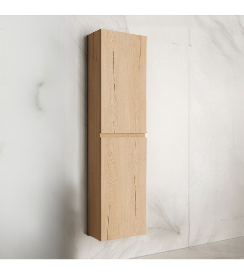 Colonna bagno sospesa Londres con due ante colore rovere