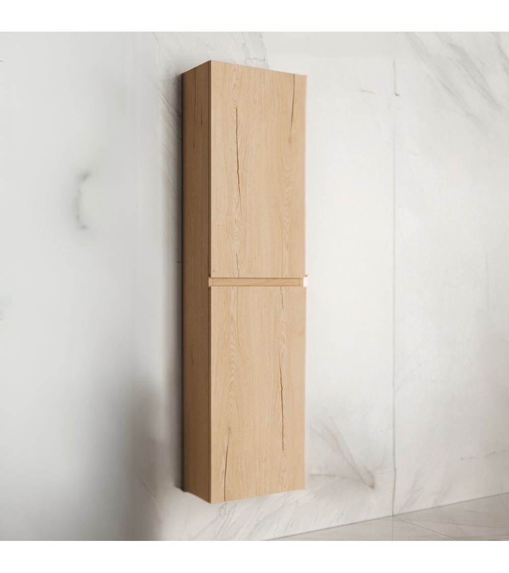 Colonna bagno sospesa Londres con due ante colore rovere