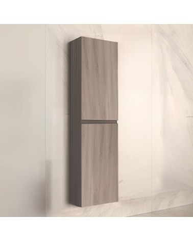 Colonna bagno sospesa Londres con due ante colore rovere grigio