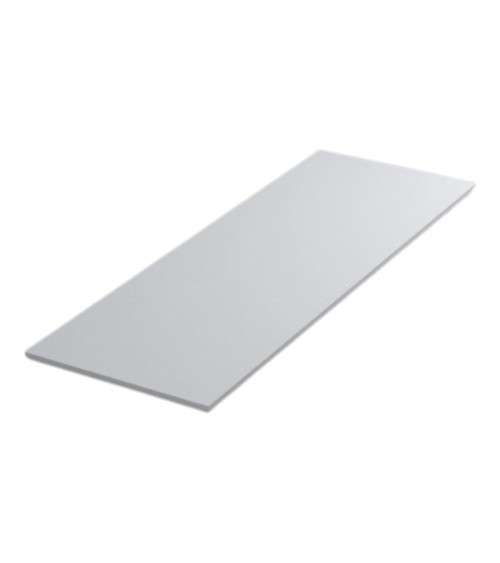 Top appoggio per mobile bagno colore bianco lucido 100x46x1.9 cm.