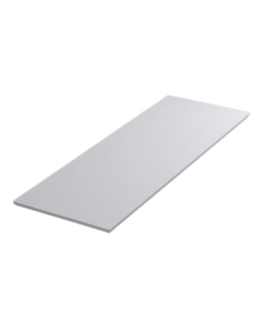 Top appoggio per mobile bagno colore bianco lucido 100x46x1.9 cm.