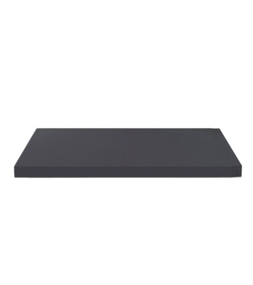 Top non forato 195x60x3.8 con bordo poliuretano in antracite satinato