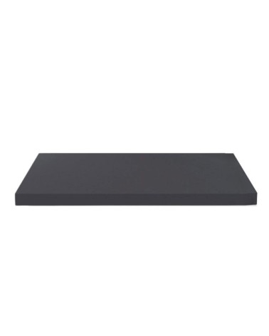 Top non forato 195x60x3.8 con bordo poliuretano in antracite satinato
