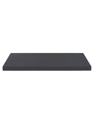 Top non forato 240x60x3.8 con bordo poliuretano in antracite satinato
