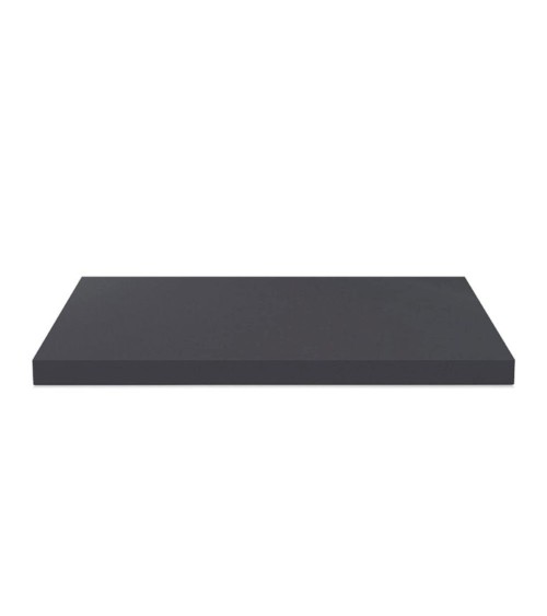 Top non forato 180x60x3.8 con bordo poliuretano in antracite satinato