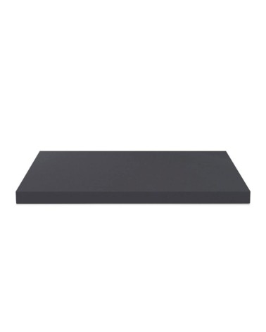 Top non forato 180x60x3.8 con bordo poliuretano in antracite satinato