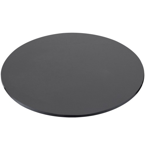 Pianale tavolo tondo 120x120x3.8 con bordo poliuretano antracite satinato