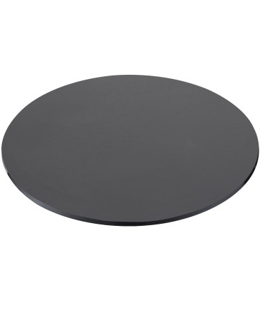 Pianale tavolo tondo 90x90x3.8 con bordo poliuretano antracite satinato