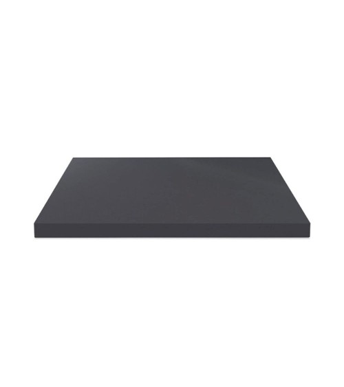 Top per bagno 80x48x3.8 con bordo poliuretano in antracite satinato