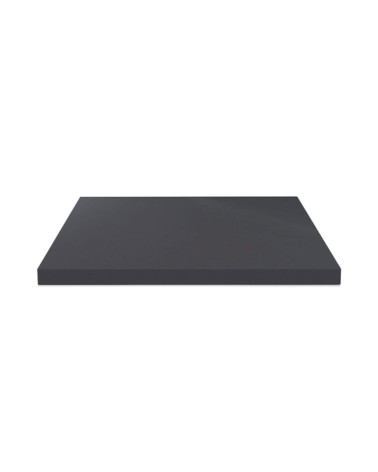 Top per bagno 80x48x3.8 con bordo poliuretano in antracite satinato