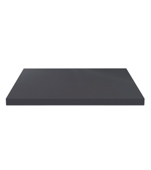 Top per bagno 120x47x3.8 con bordo poliuretano in antracite satinato