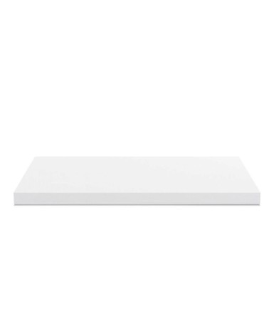 Top non forato 195x60x4 con bordo poliuretano in bianco