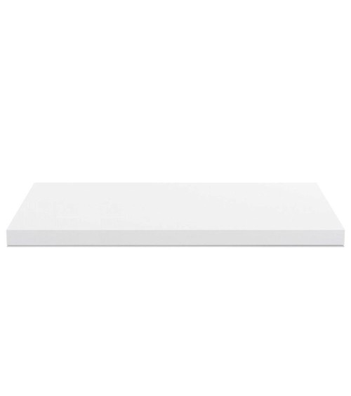 Top non forato 240x60x4 con bordo poliuretano  in bianco