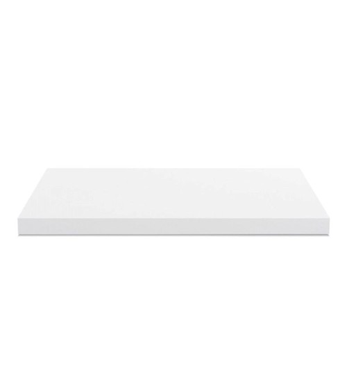 Top non forato 180x60x4 con bordo poliuretano in bianco