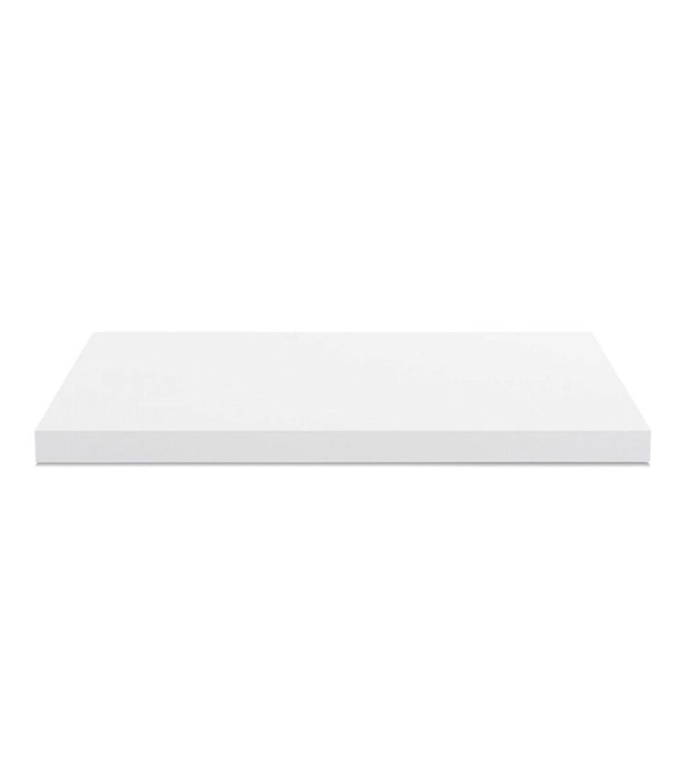 Top non forato 180x60x4 con bordo poliuretano in bianco