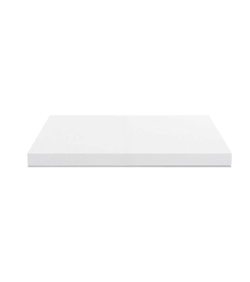Top non forato 120x60x4 con bordo poliuretano in bianco