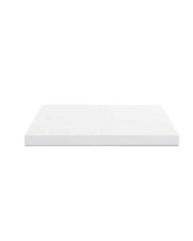 Top non forato 90x60x4 con bordo poliuretano in bianco