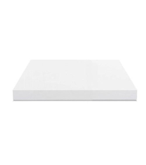 Top non forato 60x60x4 con bordo poliuretano in bianco